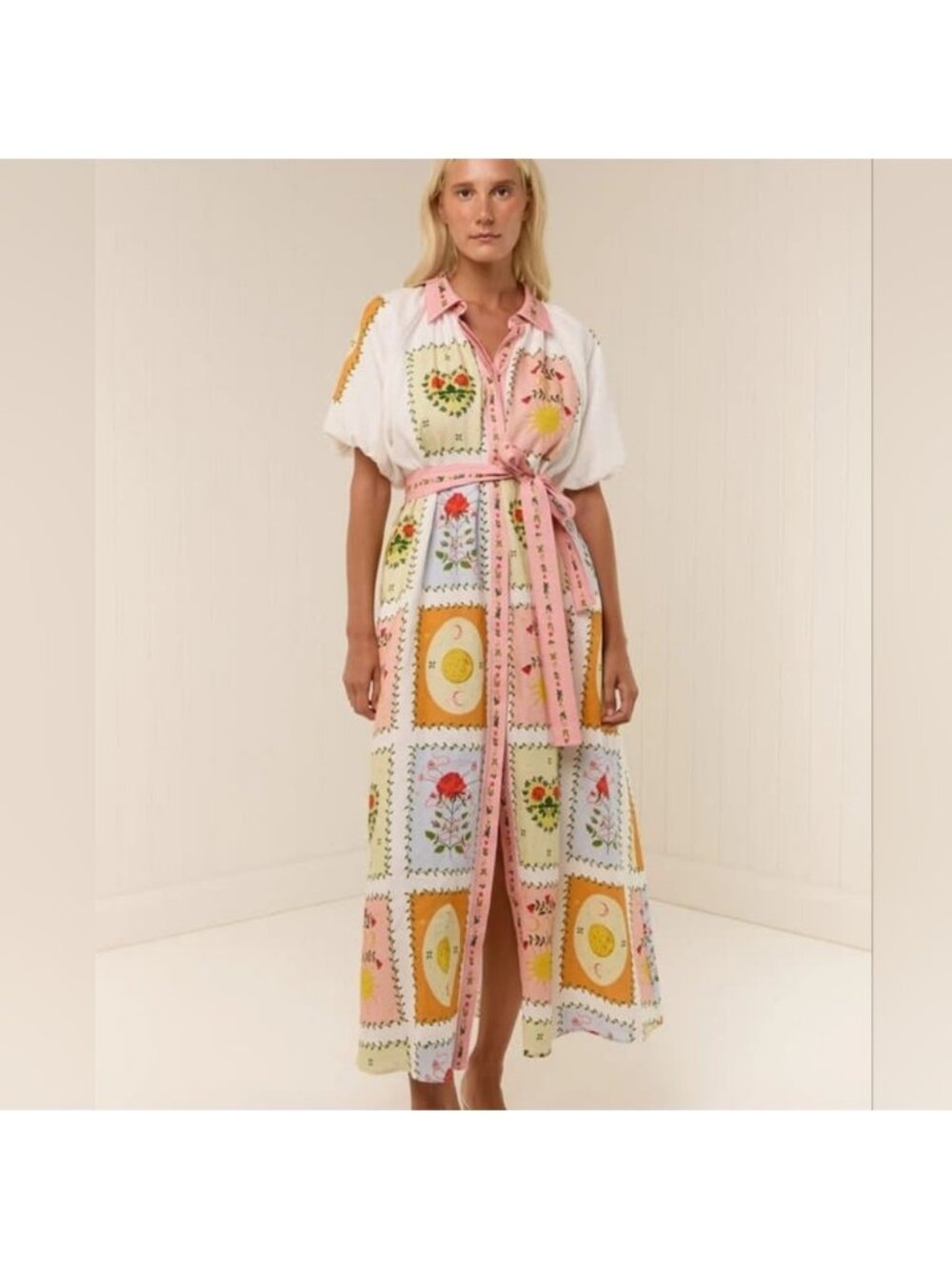 Palm Noosa Marla dress - siesta tile